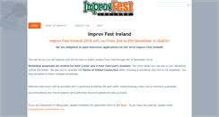 Desktop Screenshot of improvfestireland.com