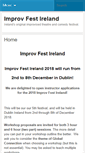 Mobile Screenshot of improvfestireland.com