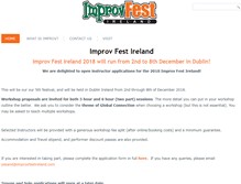 Tablet Screenshot of improvfestireland.com